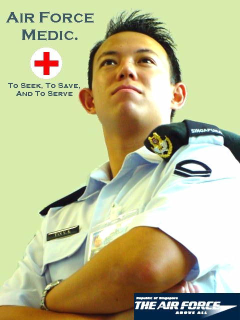 'A medic isn't the most glamorous job in the Air Force but here's an ad to promote the vocation, MEDIC!'